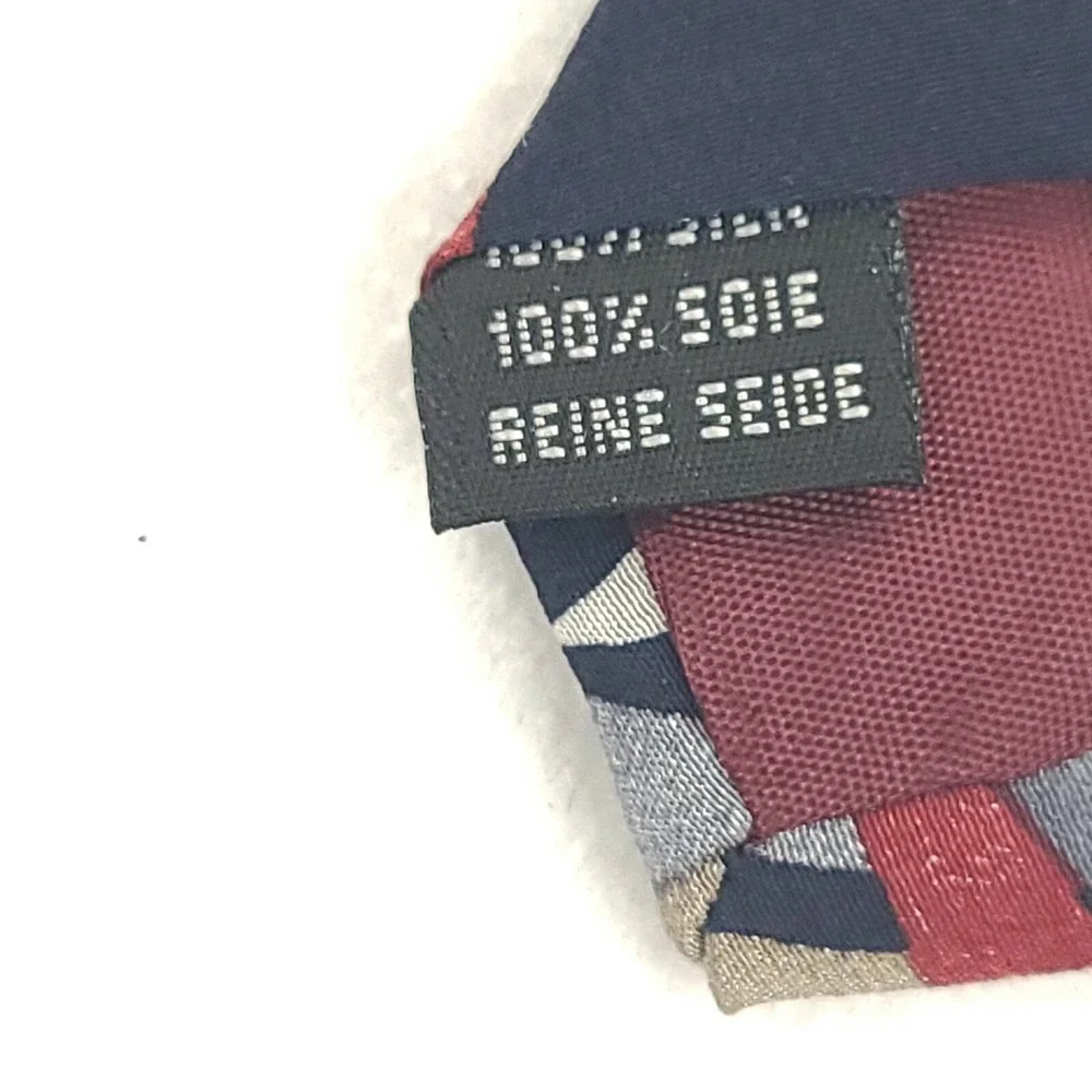 Brandini Le Collezioni Mens Tie Silk Made in Italy Vintage Wide Abstract New